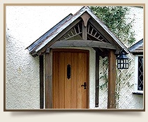 Traditional Solid Front Door.