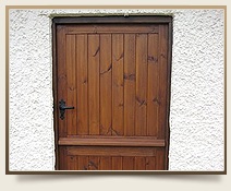 Garage with stable door.